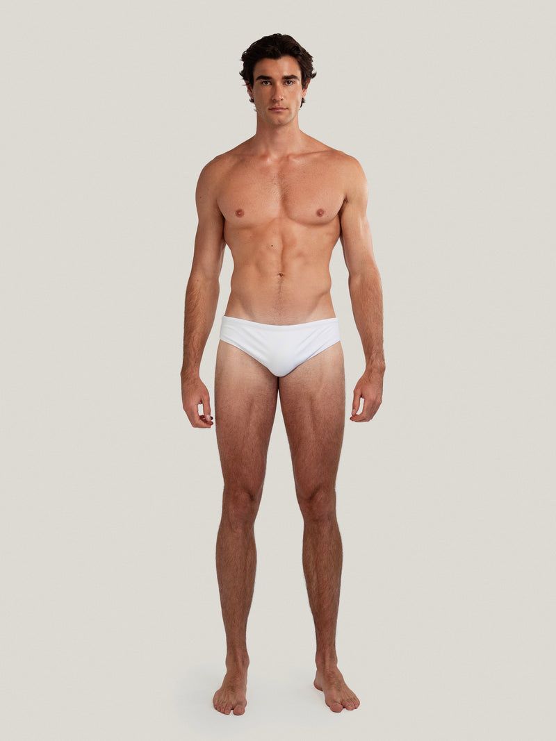 Ribbed Dune Brief White