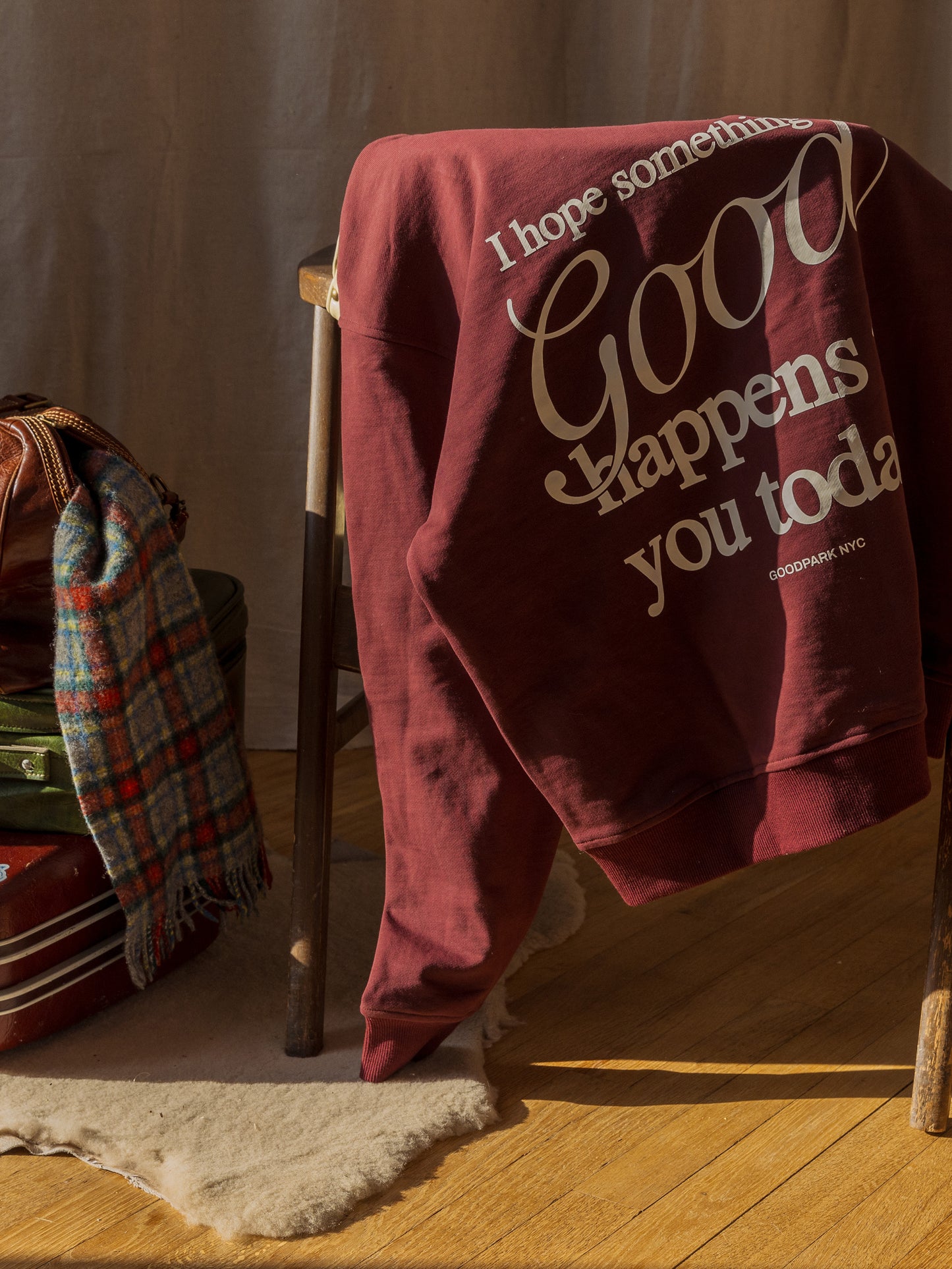 Something Good Heavyweight Hoodie in Maroon