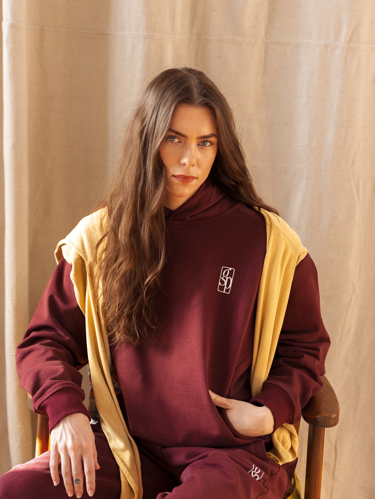 Something Good Heavyweight Hoodie in Maroon