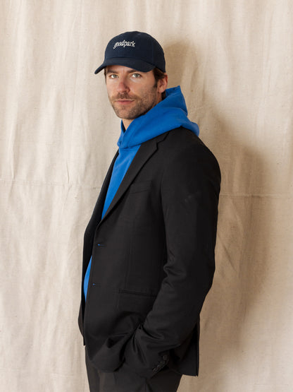 We've Never Met Heavyweight Hoodie in Cobalt