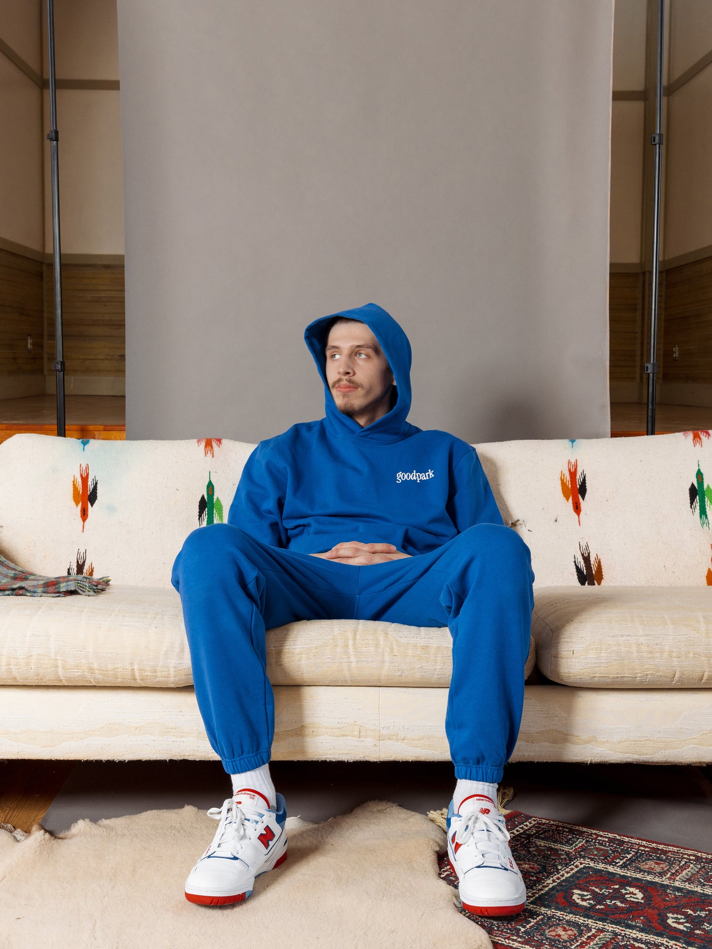 GoodPark Heavyweight Sweatpants in Cobalt