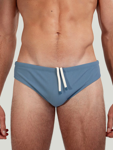 Ribbed Dune Brief Pewter