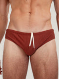 Ribbed Dune Brief Rust