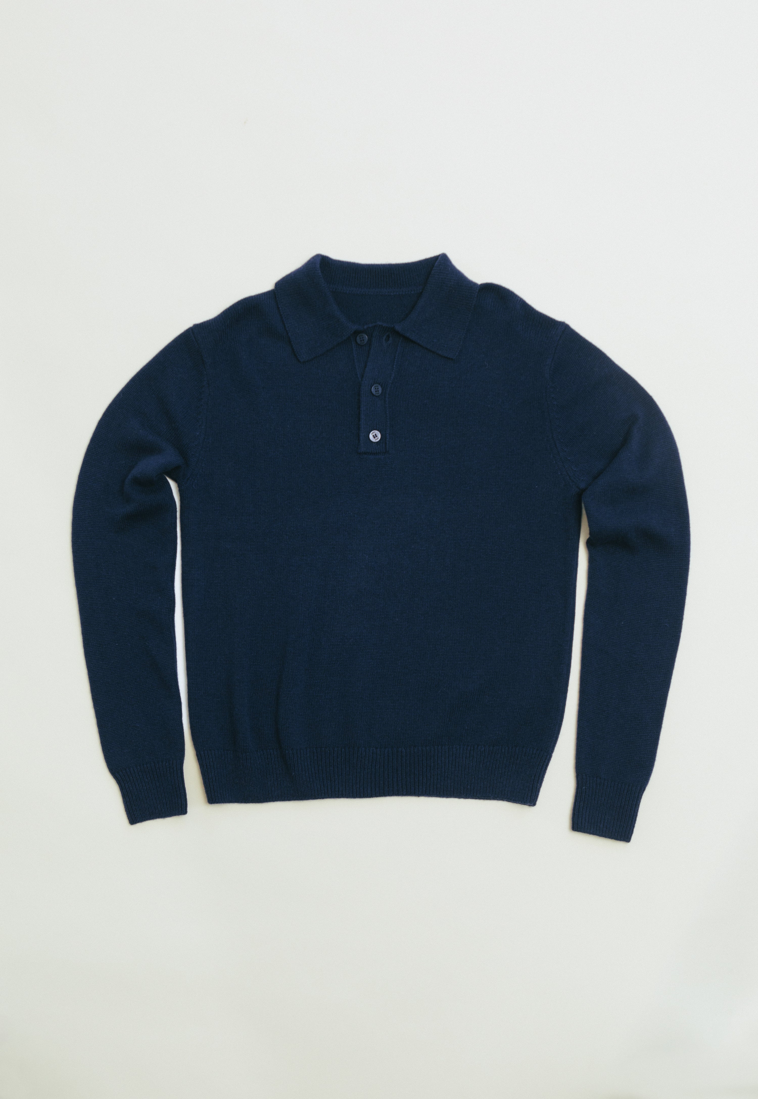 Meadow Knit Polo in Midnight