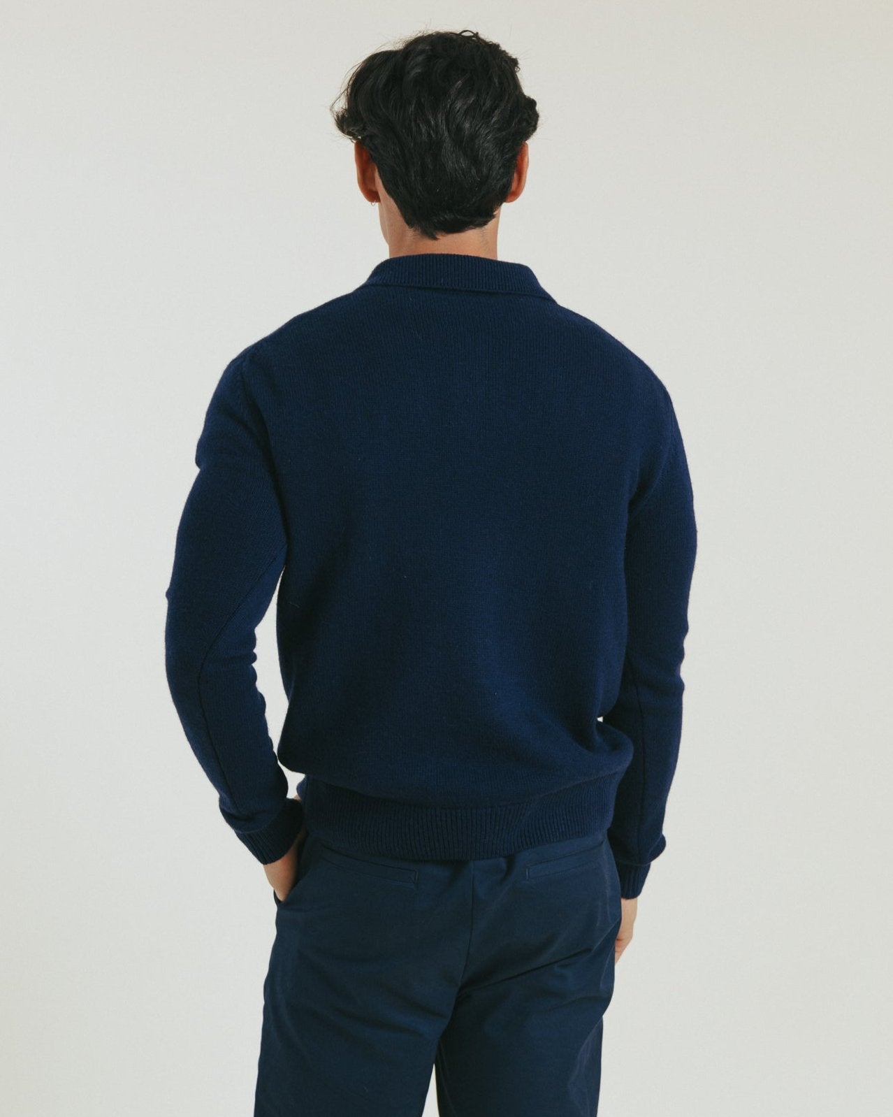 Meadow Knit Polo in Midnight