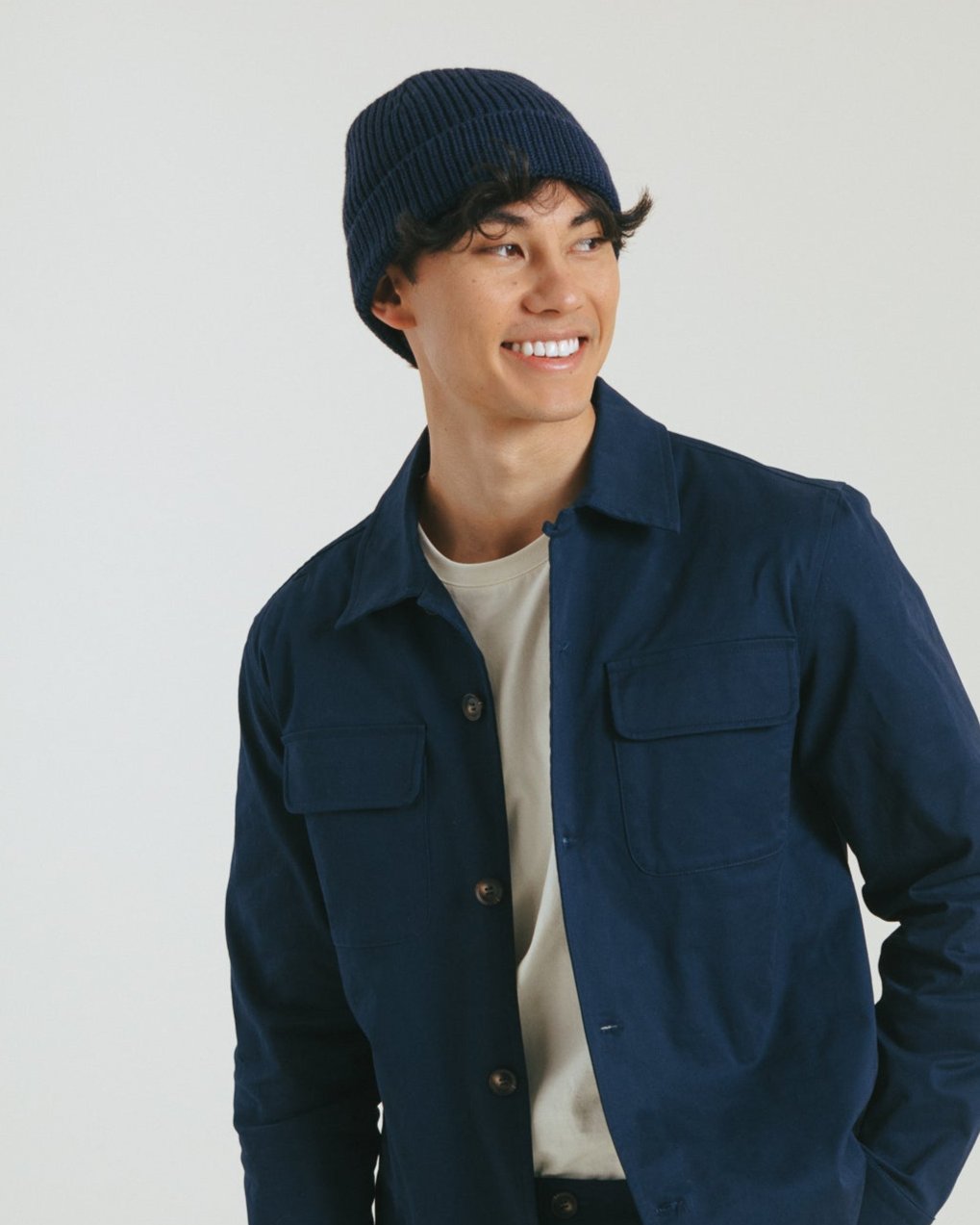Bow Beanie in Midnight