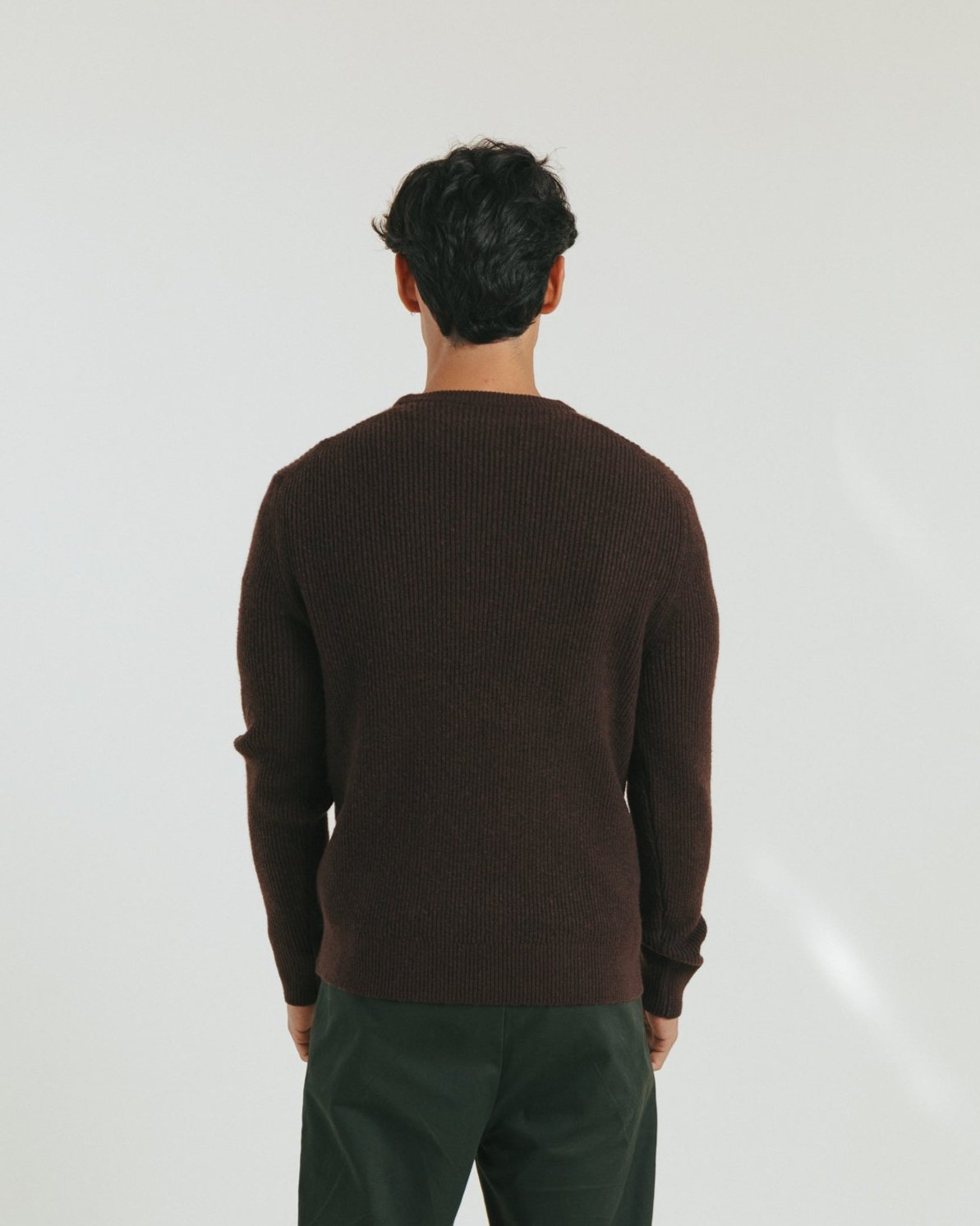 Carousel Crew Sweater in Bark