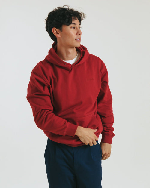 Arbor Soft-Touch Hoodie in Brick