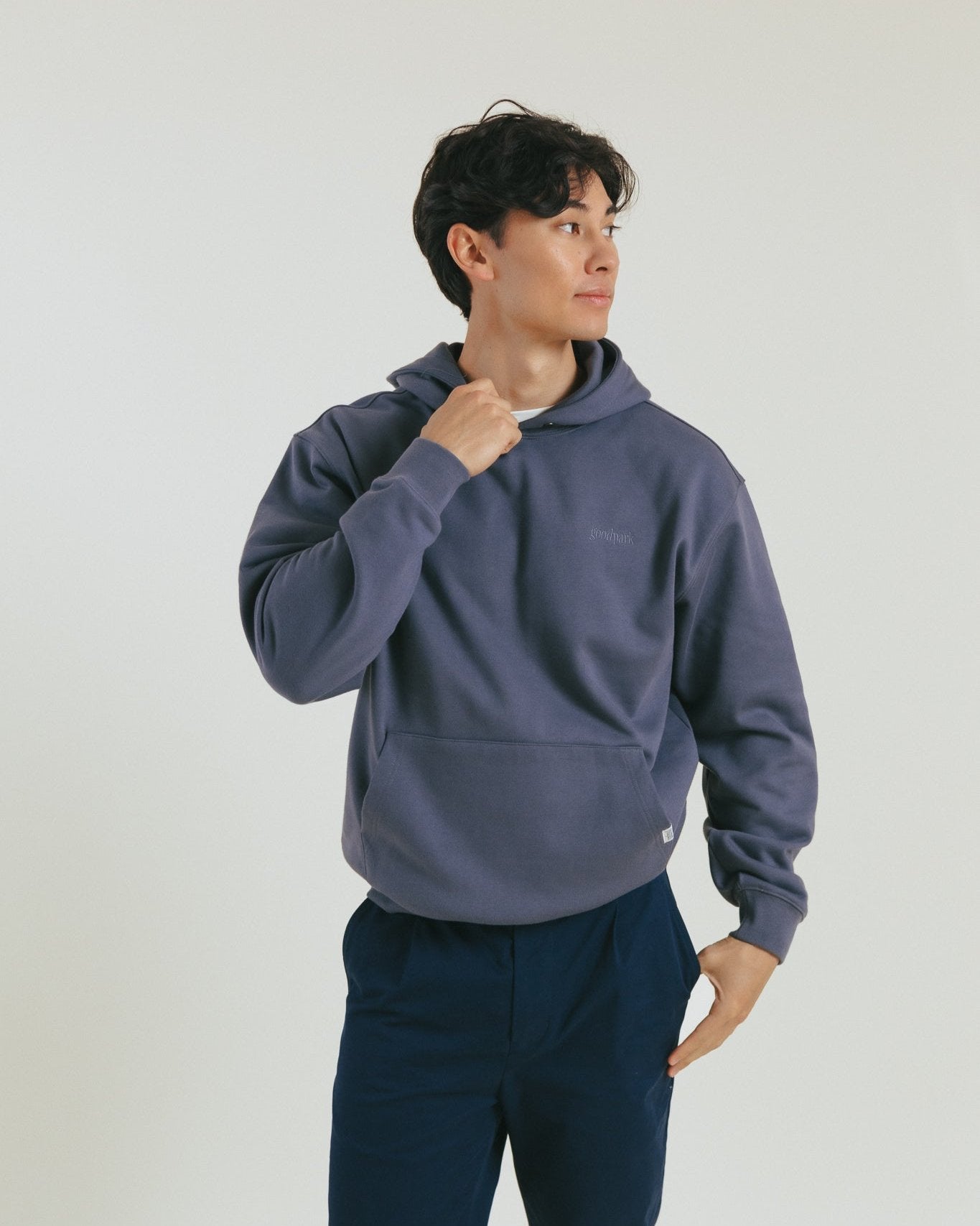 トップス good enough felt logo Hoodie Parka Seek & Explore Hoodie - Kaffa | Roark