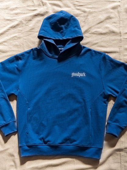 We've Never Met Heavyweight Hoodie in Cobalt