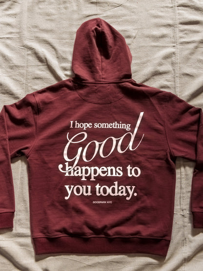 Something Good Heavyweight Hoodie in Maroon