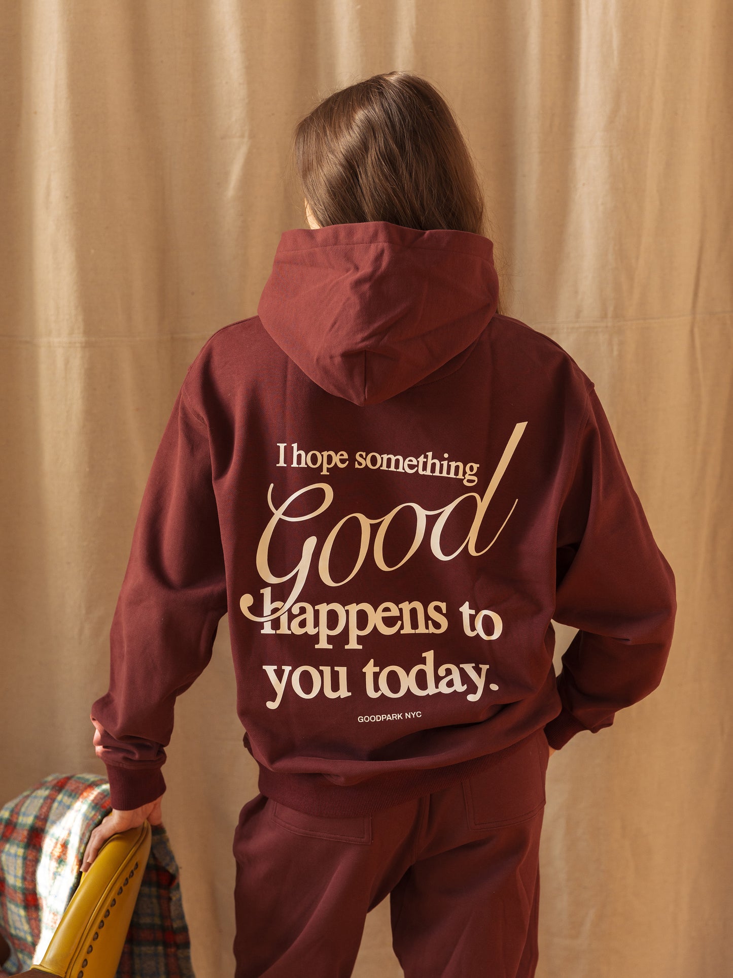 Something Good Heavyweight Hoodie in Maroon