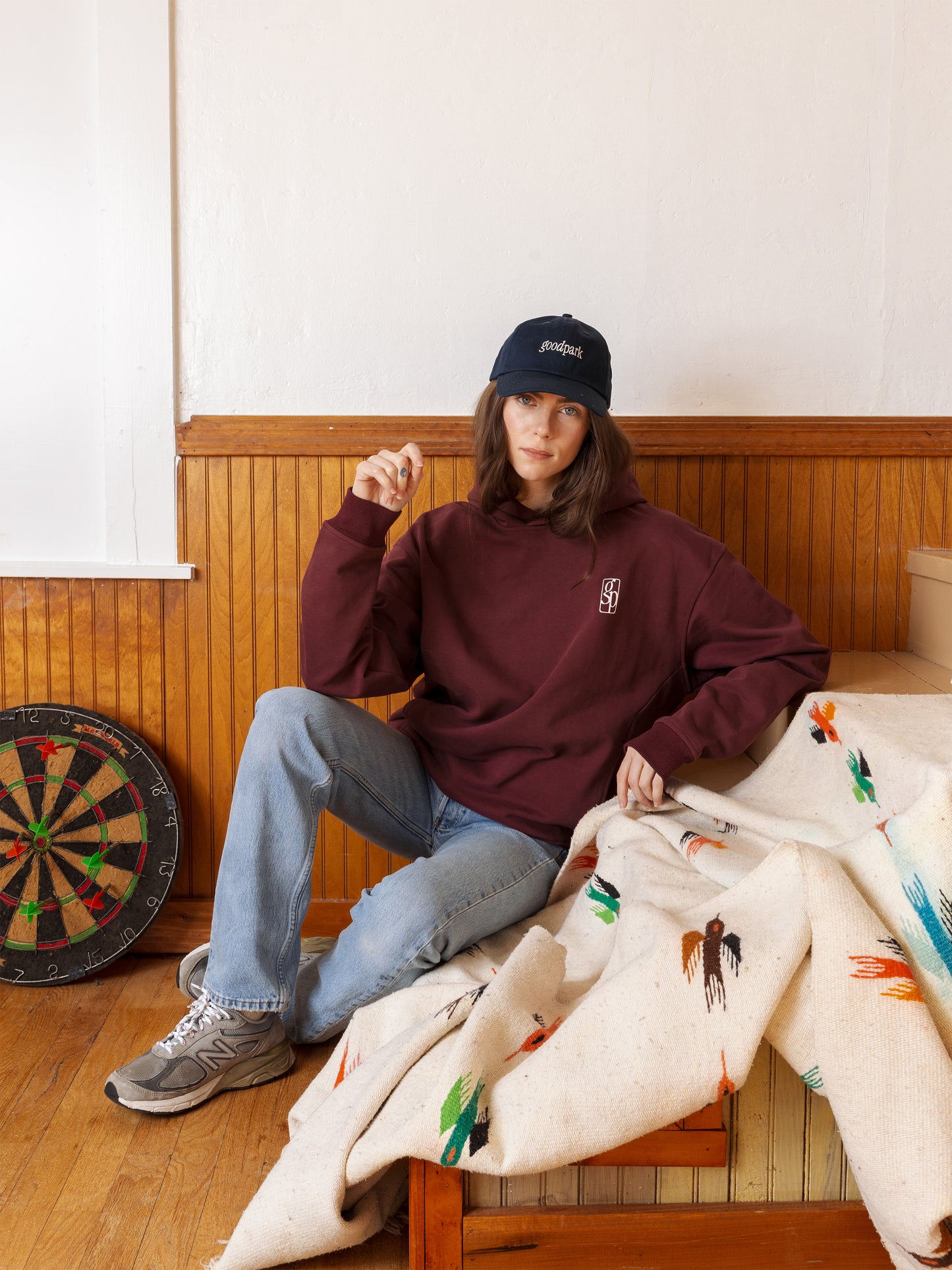 Something Good Heavyweight Hoodie in Maroon